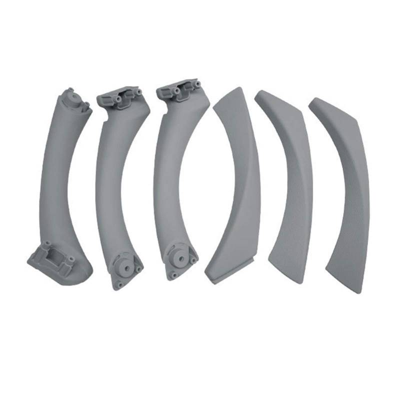 Innenraum Türgriff innen passend Tefanball Innentürgriff-Verkleidungssatz/Passend for BMW E90 E91 3er-Serie 2004-2012 Limousine, Zugverkleidung, Autozubehör(Gray 6 Pcs) von TKDCKF