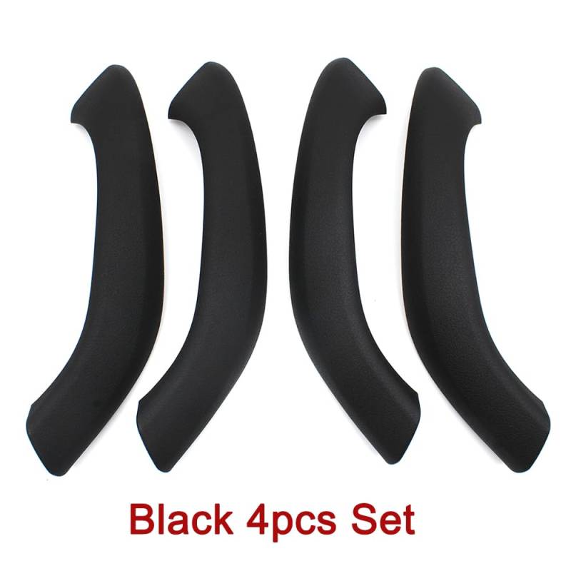 Innenraum Türgriff innen passend Türgriff aus Kunststoff, äußere Abdeckung, Ersatzteil, passend for BMW X1 X2 F48 F49 F39 2016–2020(Black 4PCS SET) von TKDCKF