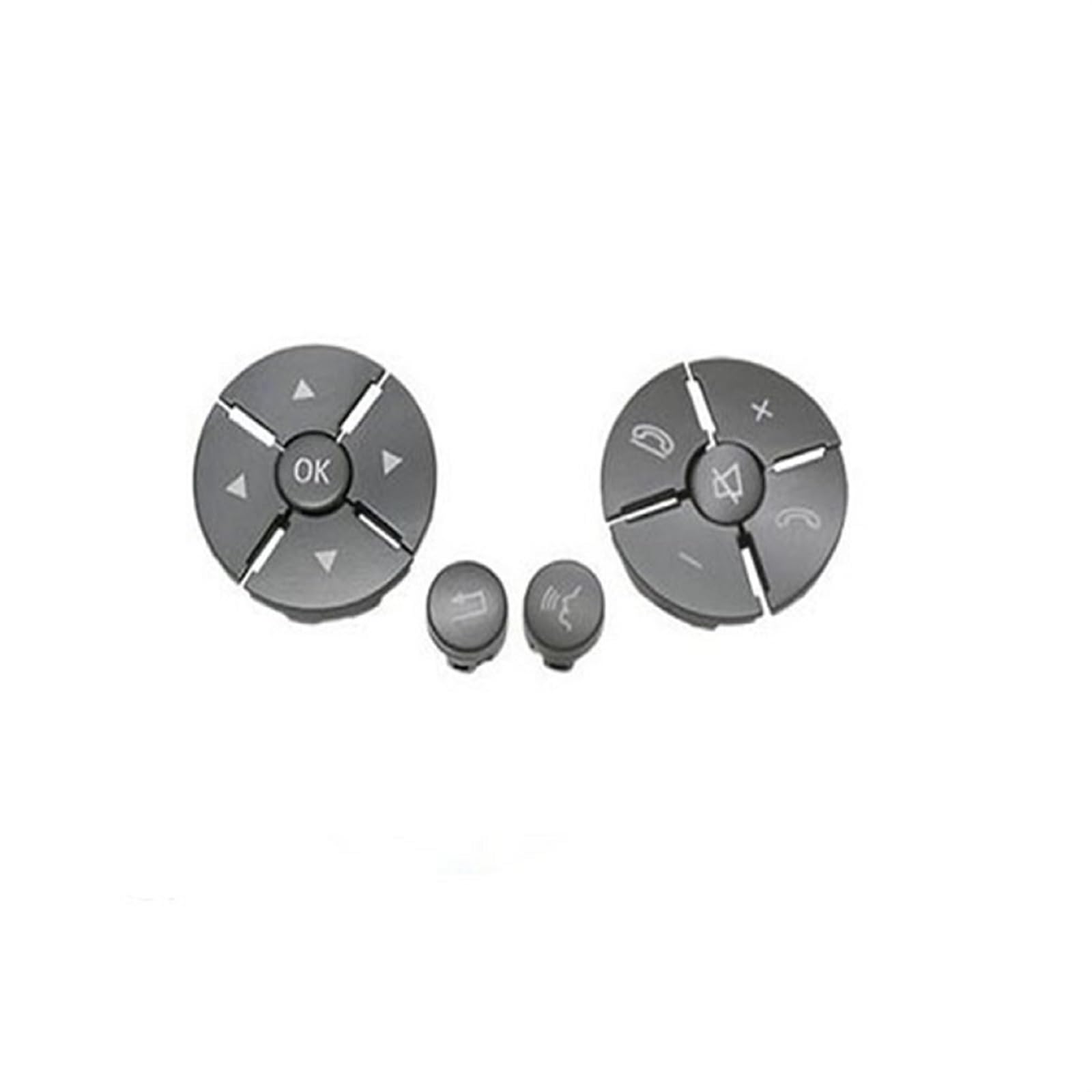 Lenkrad Schalter Kompatibel/Passend for Benz S-Klasse W221 09-13, Multifunktions-Lenkradtaste, Audio-Auto-Lenkradtaste 221 821 5751(Gris) von TKDCKF