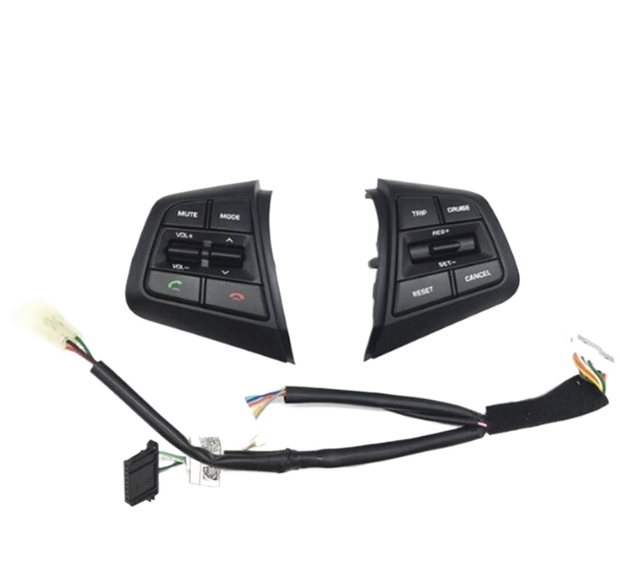 Lenkrad Schalter Kompatibel/Passend for Hyundai Ix25 (Creta) 1.6L 2.0L Lenkrad Tempomat Tasten Fernbedienung Lautstärkeregler Schalter Autozubehör(1.6Lfull Set Heating) von TKDCKF