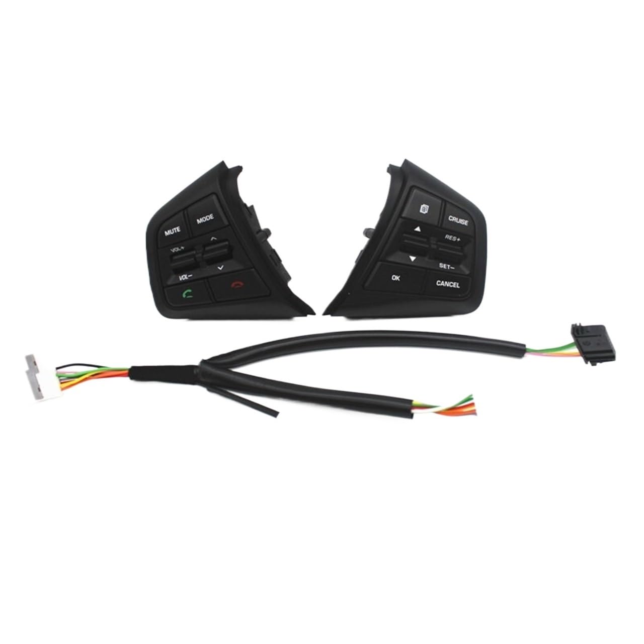 Lenkrad Schalter Kompatibel/Passend for Hyundai Ix25 (Creta) 1.6L 2.0L Lenkrad Tempomat Tasten Fernbedienung Lautstärkeregler Schalter Autozubehör(Full Set 2.0L) von TKDCKF