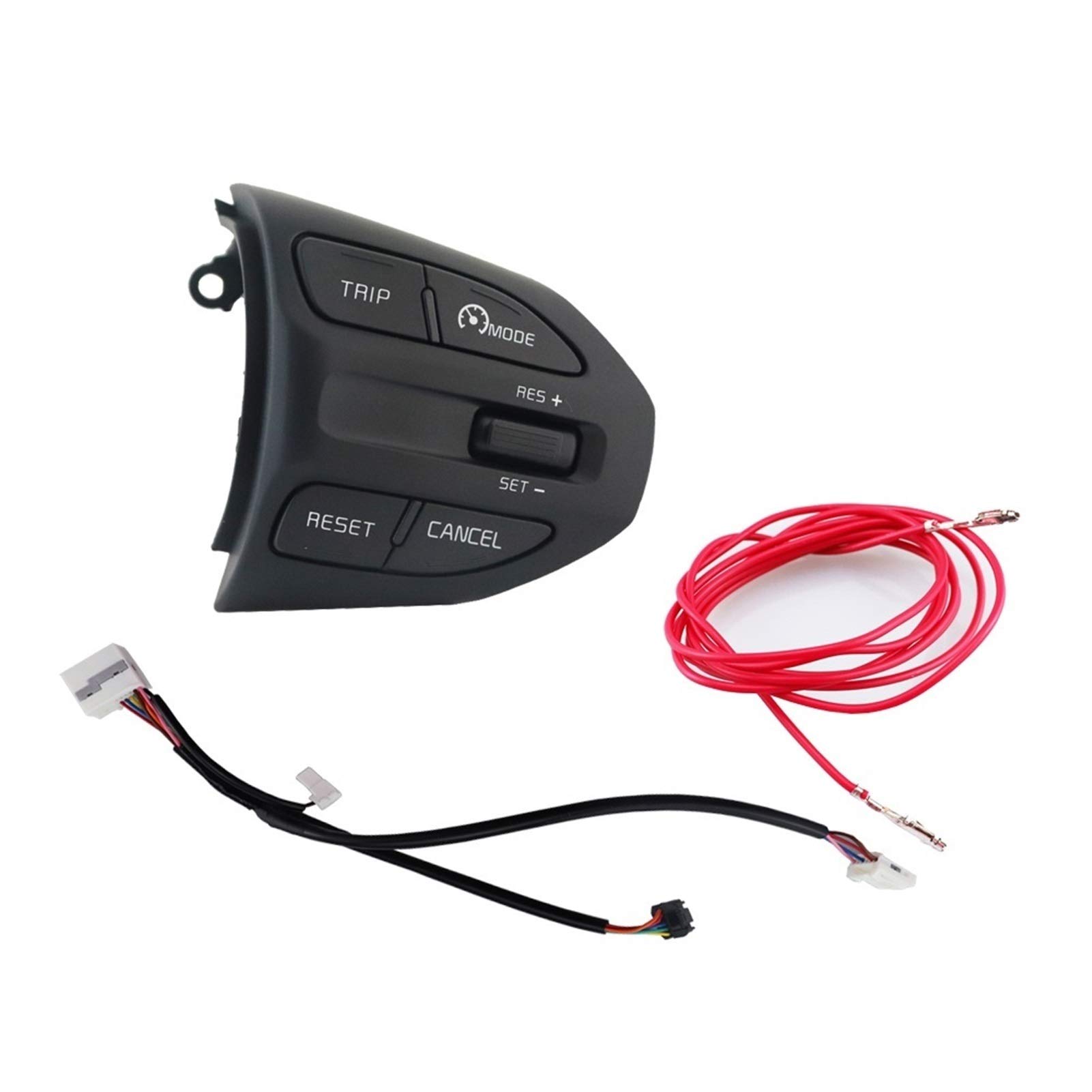 Lenkrad Schalter Kompatibel/Passend for KIA K2 Rio IKSLAIN August X-LINE Luxe RED LINE Lenkrad Tempomat-Taste Bluetooth Audio Telefon Lautstärkeschalter Auto(K2 B Cable) von TKDCKF