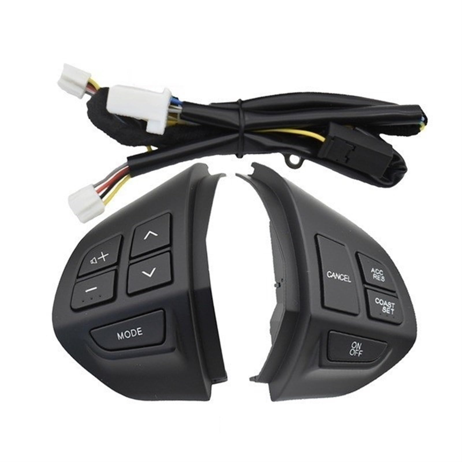 Lenkrad Schalter Kompatibel Auto-Lenkrad-Bedientasten Audio-Bedientaste/Passend for Mitsubishi ASX 2007-2012 / Passend for Outlander(ASX Black 10PIN) von TKDCKF