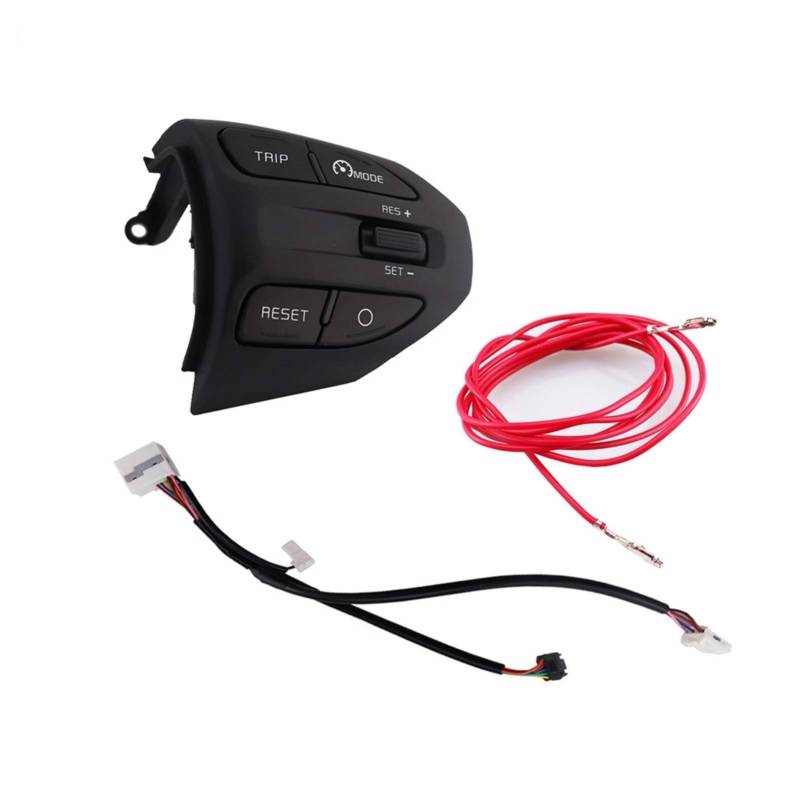 Lenkrad Schalter Kompatibel Auto-Multifunktions-Lenkradtaste, Fernbedienung, Bluetooth, Tempomat, Lautstärkeschalter/Fit for KIA K2 Rio 2017 2018 2019 Rio 4 X-LINE(K2 C Cable) von TKDCKF