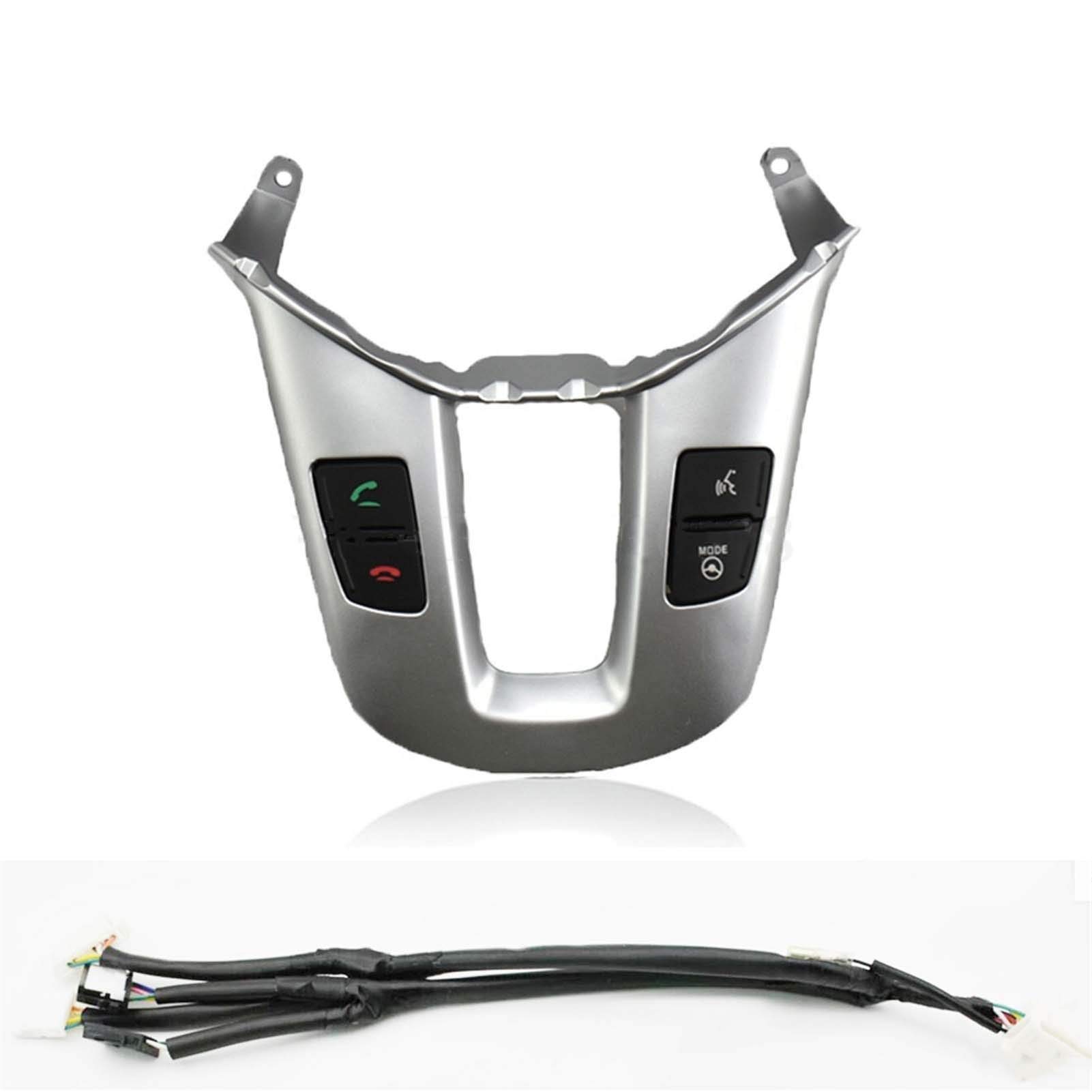 Lenkrad Schalter Kompatibel Multi-Funktions-Lenkrad-Audio-Tempomat-Tasten/Passend for Kia Sportage SL mit Hintergrundbeleuchtungs-Knopfschalter & amp; Bluetooth-Panel(Bluetooth 12pins) von TKDCKF