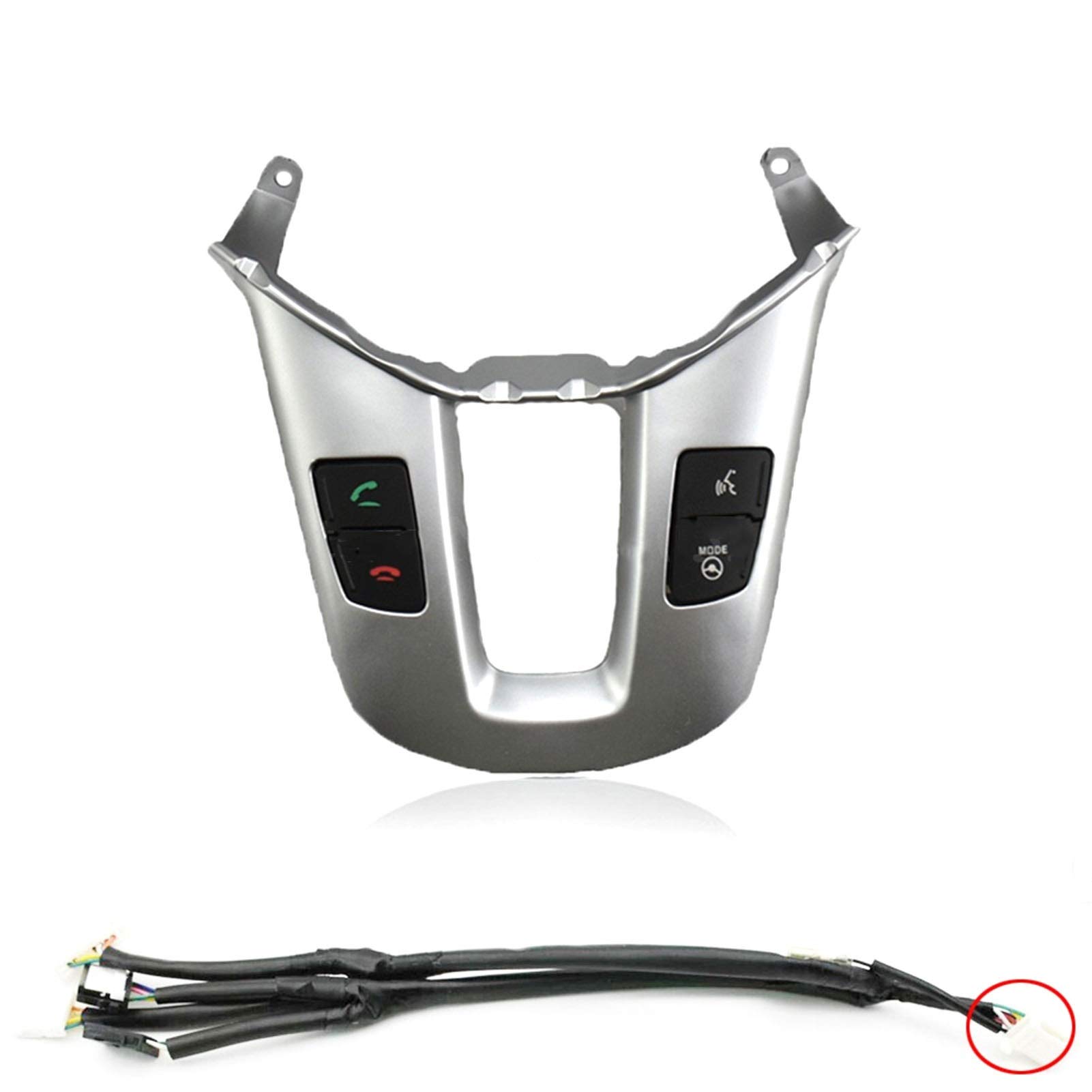 Lenkrad Schalter Kompatibel Multifunktionslenkrad, Audio-Tempomattasten/Passend for Kia Sportage SL mit Hintergrundbeleuchtungstastenschalter und Bluetooth-Panel(Bluetooth 12pins) von TKDCKF