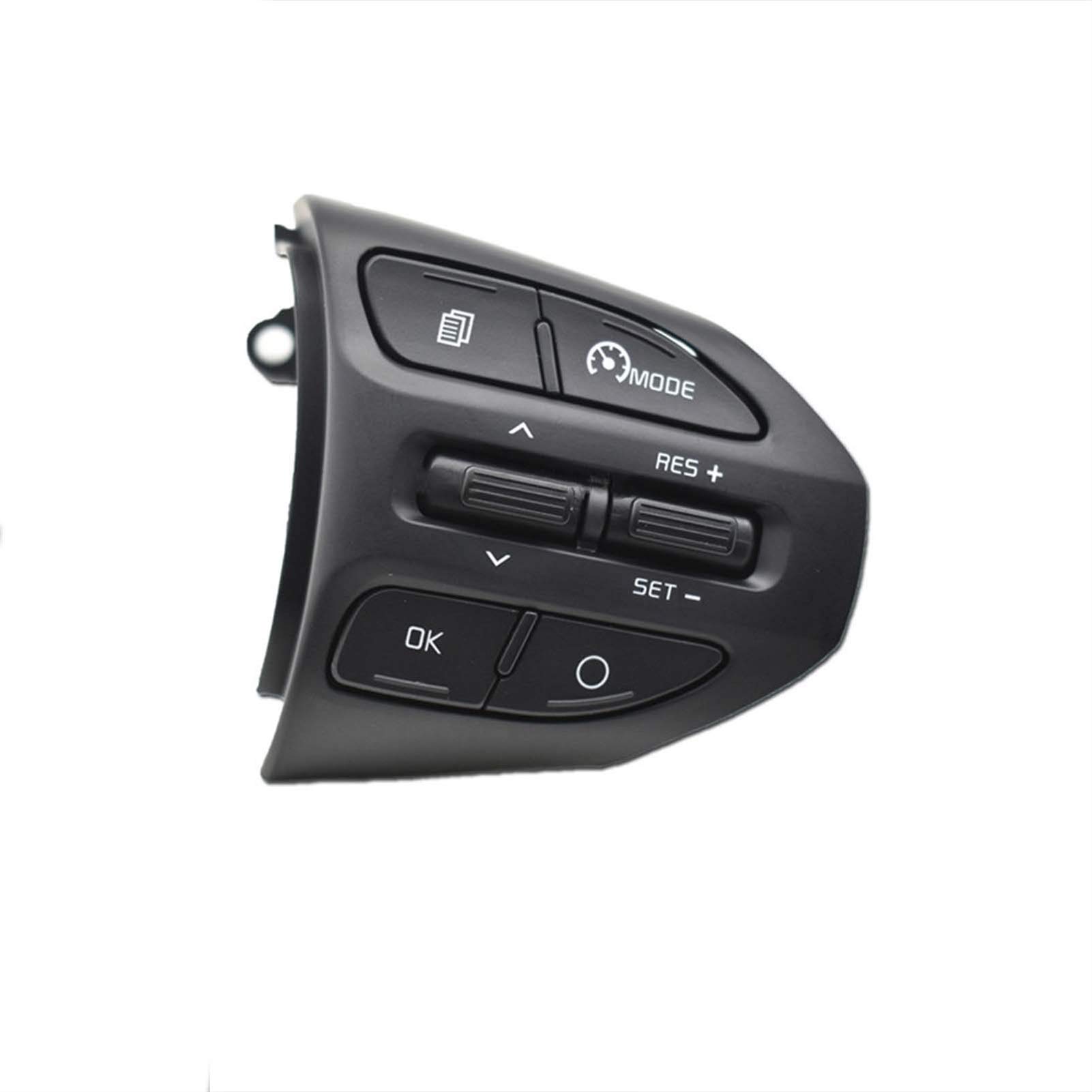 Lenkrad Schalter Kompatibel Schwarze Tasten Bluetooth-Telefon Tempomat Lautstärke/Passend for KIA K2 Rio 2016 2017 Lenkradtaste(Model B) von TKDCKF