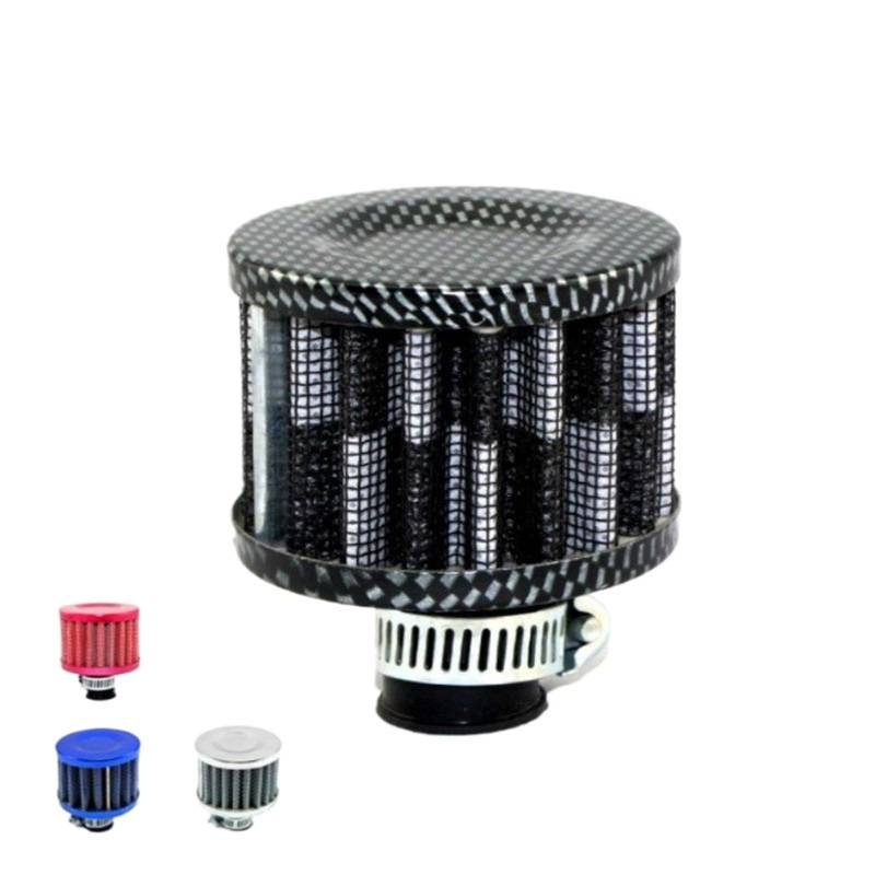 Luftfilter Für PKW Universal 12mm 5 stücke Auto styling Lufteinlass Kurbelgehäuse-entlüftungsventil Abdeckung Entlüftungsfilter Autos Filter Auto Ersatz Teile(Silver) von TKDCKF