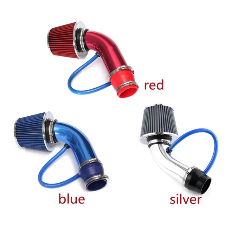 Luftfilter Für PKW Universal-Auto-Luftfilter High Flow Intake FilterIntake Filter Sport Power Mesh Cone Kaltluft-Ansaugkit Autoteile(BLUE) von TKDCKF