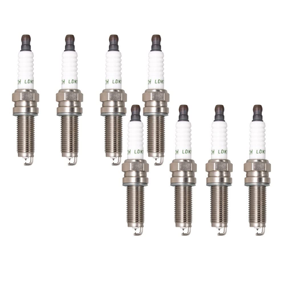 drehmomentschlüssel zündkerzen auto 2-8PCS Doppel-Iridium-Kerze for LKR7B9 YR7MPP33 for ZXU22HPR8 SXU22HDR8 for 1822A010 Zündkerze LDK7RTII(8 pieces with box) von TKDCKF