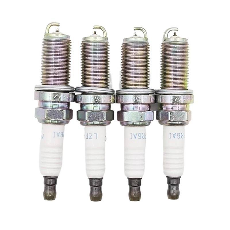 drehmomentschlüssel zündkerzen auto 4/6PCS MN158596 LZFR6AI-3656 Iridium Zündkerze Kompatibel Mit Mitsubishi Outlander 2,4 L Lancer Eclipse Galant LZFR6-AI 3656(4pcs) von TKDCKF