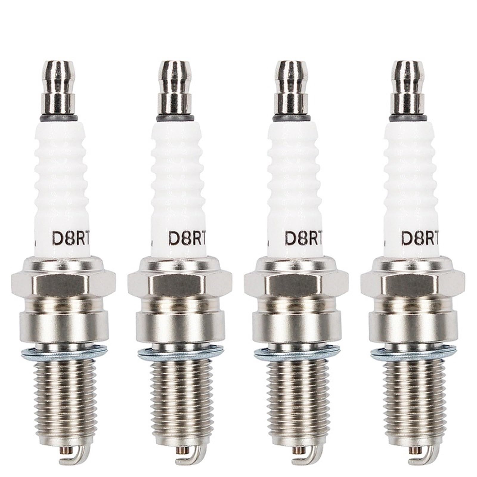 drehmomentschlüssel zündkerzen auto Automobil-Motorrad-Zündungs-Zündkerze, kompatibel mit DR7EIX DR8EIX DR9EIX 9 D6EA D7EA D8EA D9EA D10EA DR7EA(4pcs Nickel alloy) von TKDCKF