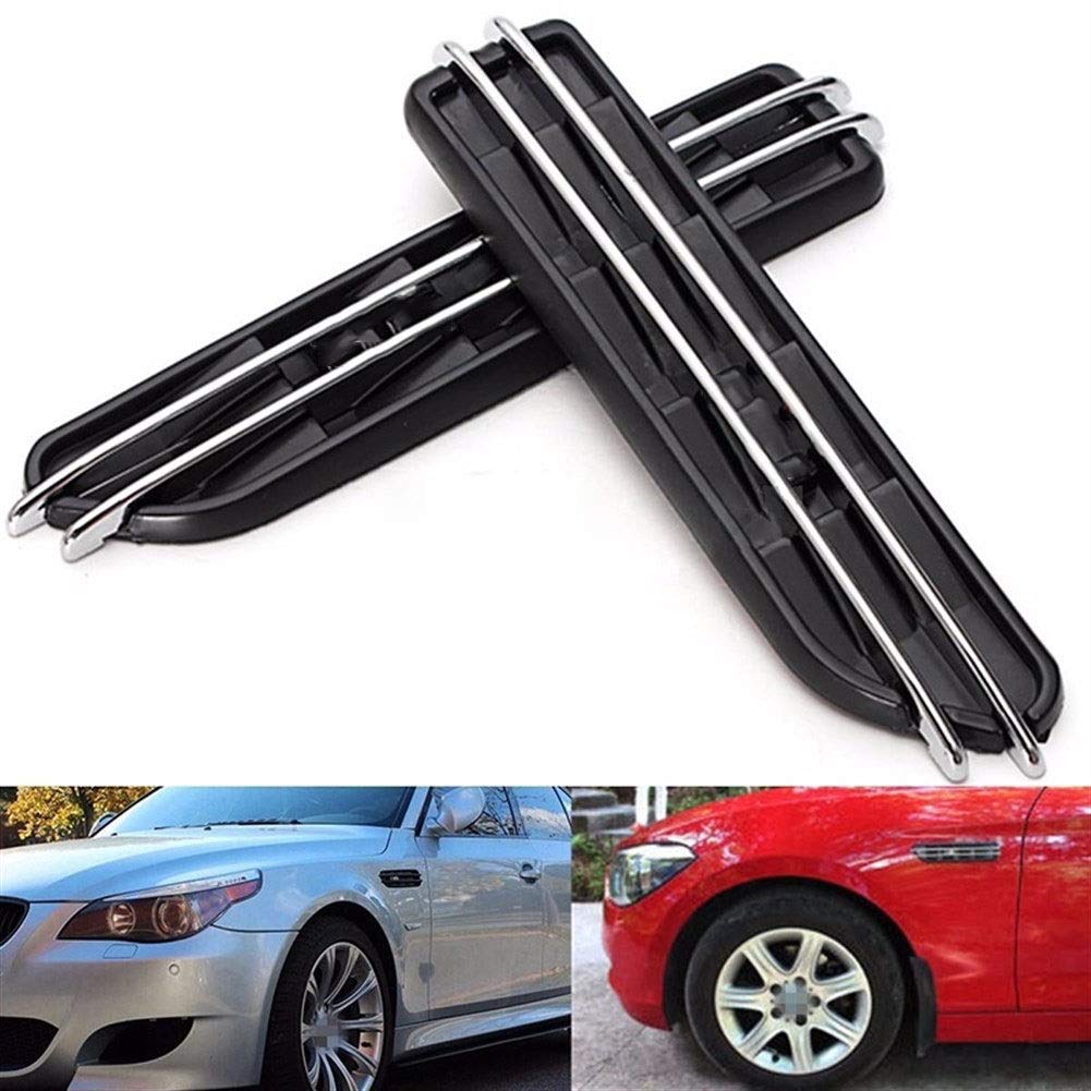 flaps auto kotflügel 2 stücke Luftstrom Kotflügel E60 M5 E61 E39 E90 M3 E46 Seite Luftstrom Vents Kühlergrill gummilippe auto kotflügel von TKDCKF