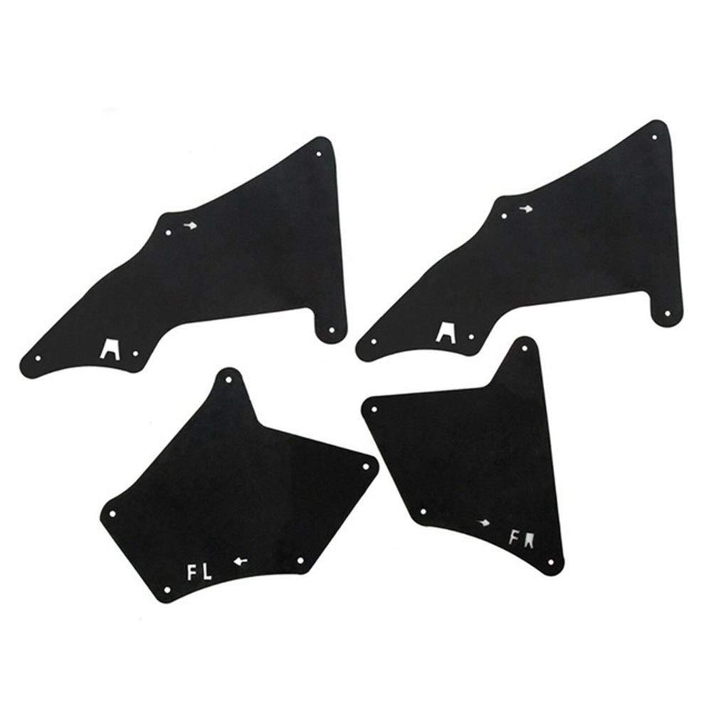 flaps auto kotflügel 4er Set Spritzschutz passend for Toyota 4Runner Kotflügelverkleidung Schürze Spritzschutz Dichtung Klappe Rock Spritzschutz gummilippe auto kotflügel von TKDCKF