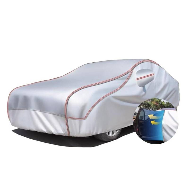 Anti-Hagel-Car-Cover für Mini R50 Co02000-2006, Vollgarage Schnee Regen Staub Kratzer Outdoor-Schutz Garage Winter Frostschutzmittel Plus Baumwoll-Autoplane mit Reißverschluss von TKHWIAO