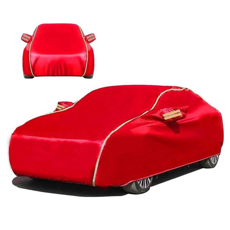 Autoabdeckung für 𝐅𝐈𝐀𝐓 Barchetta Roadster(1995 2005), Outdoor Komplette Autoplanen Wasserdicht Groß mit Reißverschluss Sonnenschutz Winddicht Außenhüllen Langlebige Garage für alle Jahreszeiten von TKHWIAO