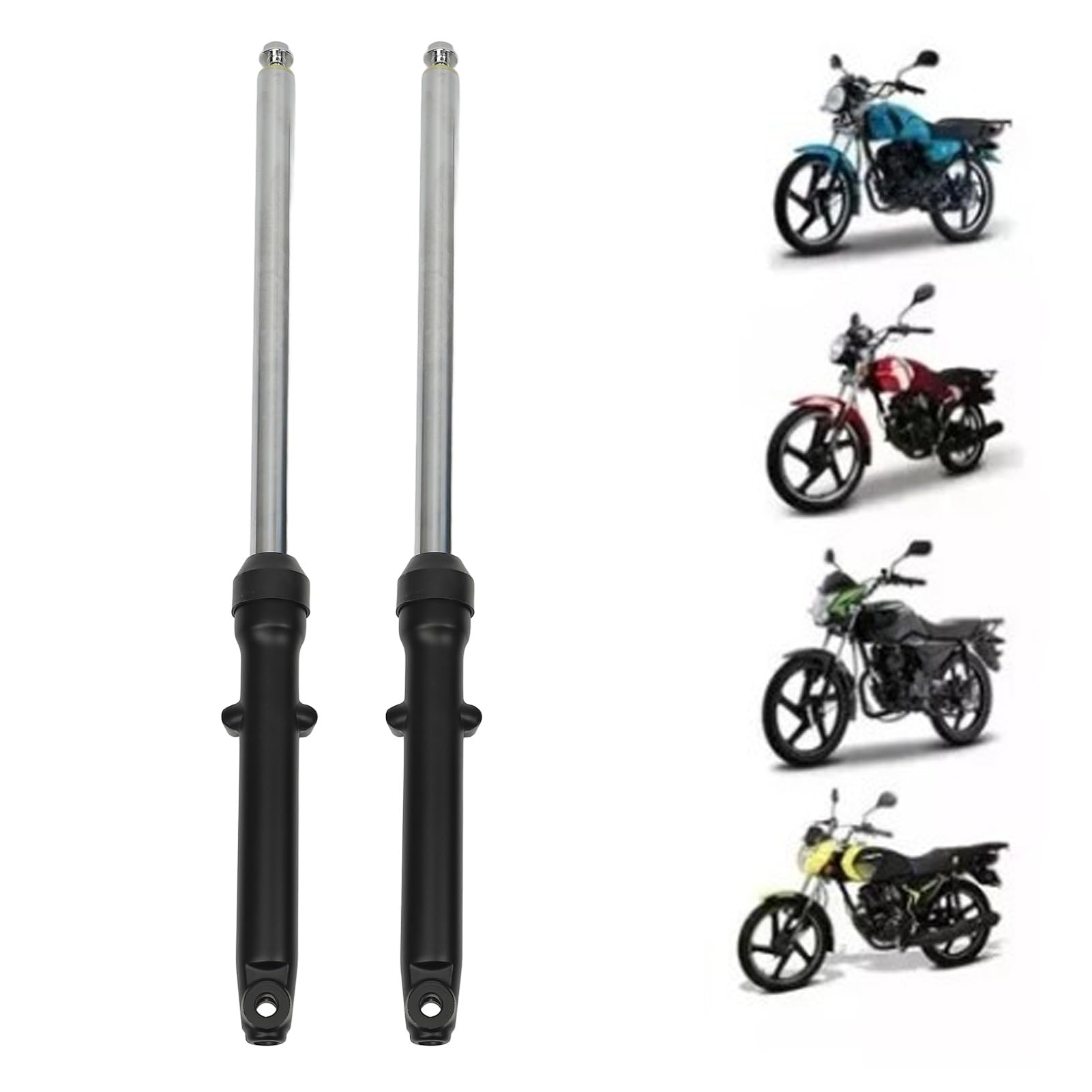 TKSE 2PCS Motorrad-Stoßdämpfer, Verbesserter Fahrkomfort, Hochfester Stahl, Ersatz für Italika Ft150 Ts von TKSE