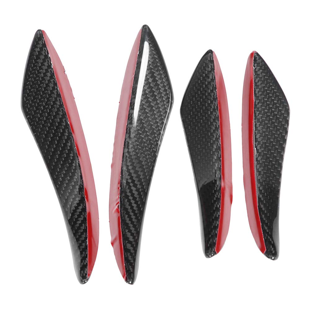 TKSE 4 Teile/Satz Universal Carbon Fiber Bumper Canards Lip Spoiler Fit für Hon da von TKSE