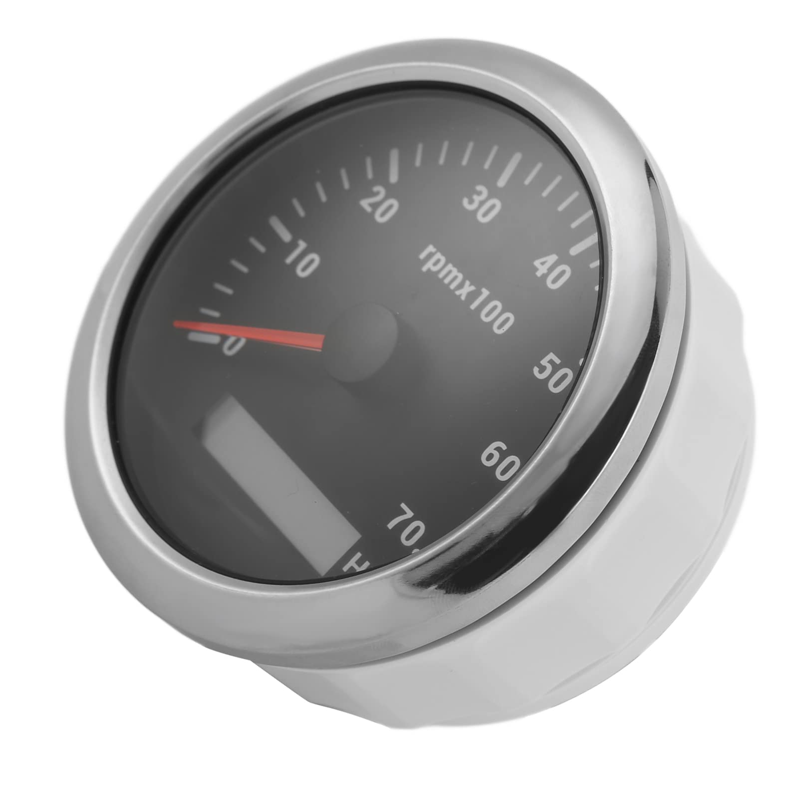 TKSE Boot Tachometer Tacho -Messgerät, 85 Mm Tachometer 0-7000 U/Min Einstellbar 7 Farb Hintergrundbeleuchtung für Autobootmotor 9-32V DC (Schwarz) von TKSE