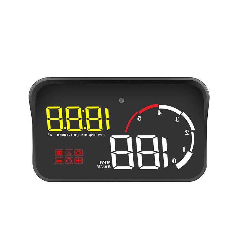 TKSE M10 HUD ODB2 System Universal Fahrzeug 3,5 Zoll Head-Up-Display Tachometer von TKSE