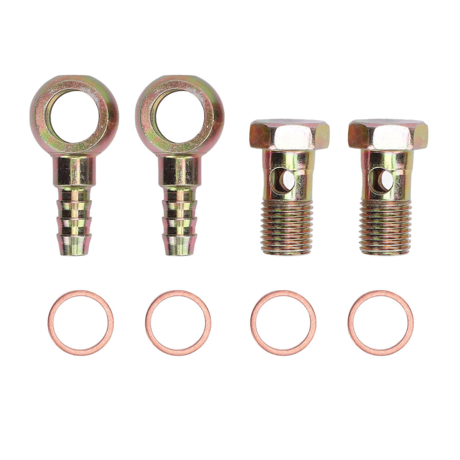 TKSE M14X1.5mm Wasserkühlmittel Banjo Schlauch Barb Bolt Fitcies Kit Edelstahl für 9 Bis 10 Mm ID Kühlmittelschlauch von TKSE