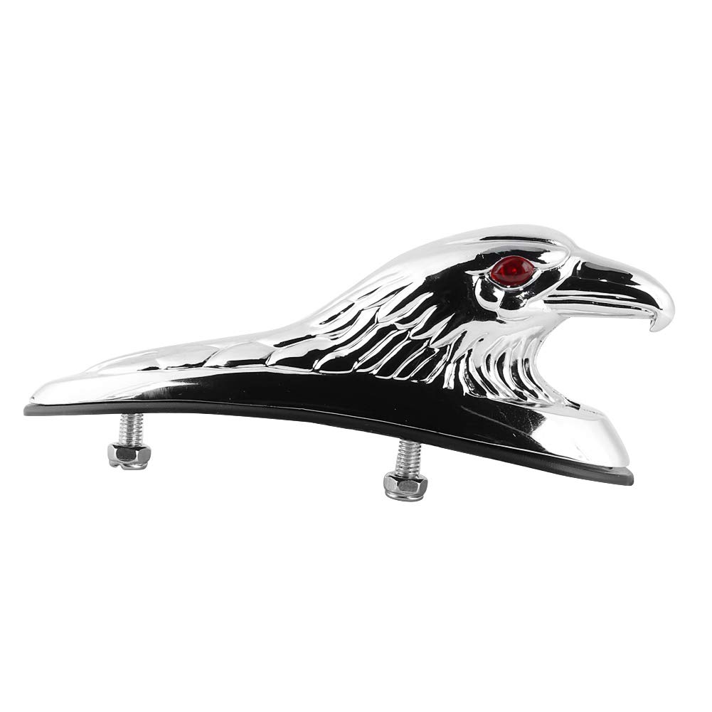 TKSE Motorrad Mutguard Ornament, Universelle Motorrad -Front -Kotflügel -Dekor Ornament Eagle Kopf Statue von TKSE