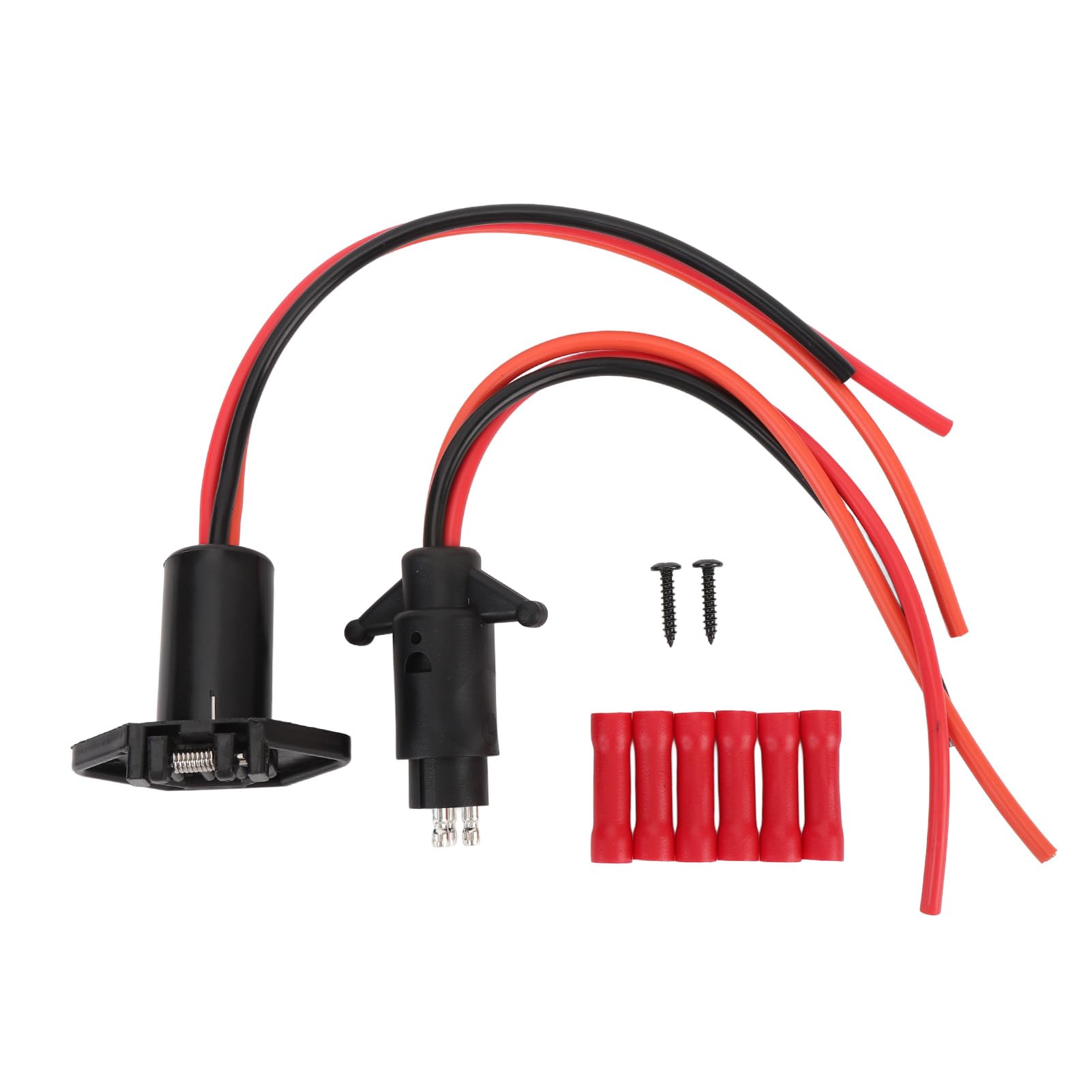 TKSE Trolling-Motor-Steckdosen-Set, Trolling-Motor-Stecker und Buchse 10 AWG DC 12 V Bis 24 V, 3 Drähte, Trolling-Motor-Steckdosen-Set für Marineboote, Kajaks von TKSE