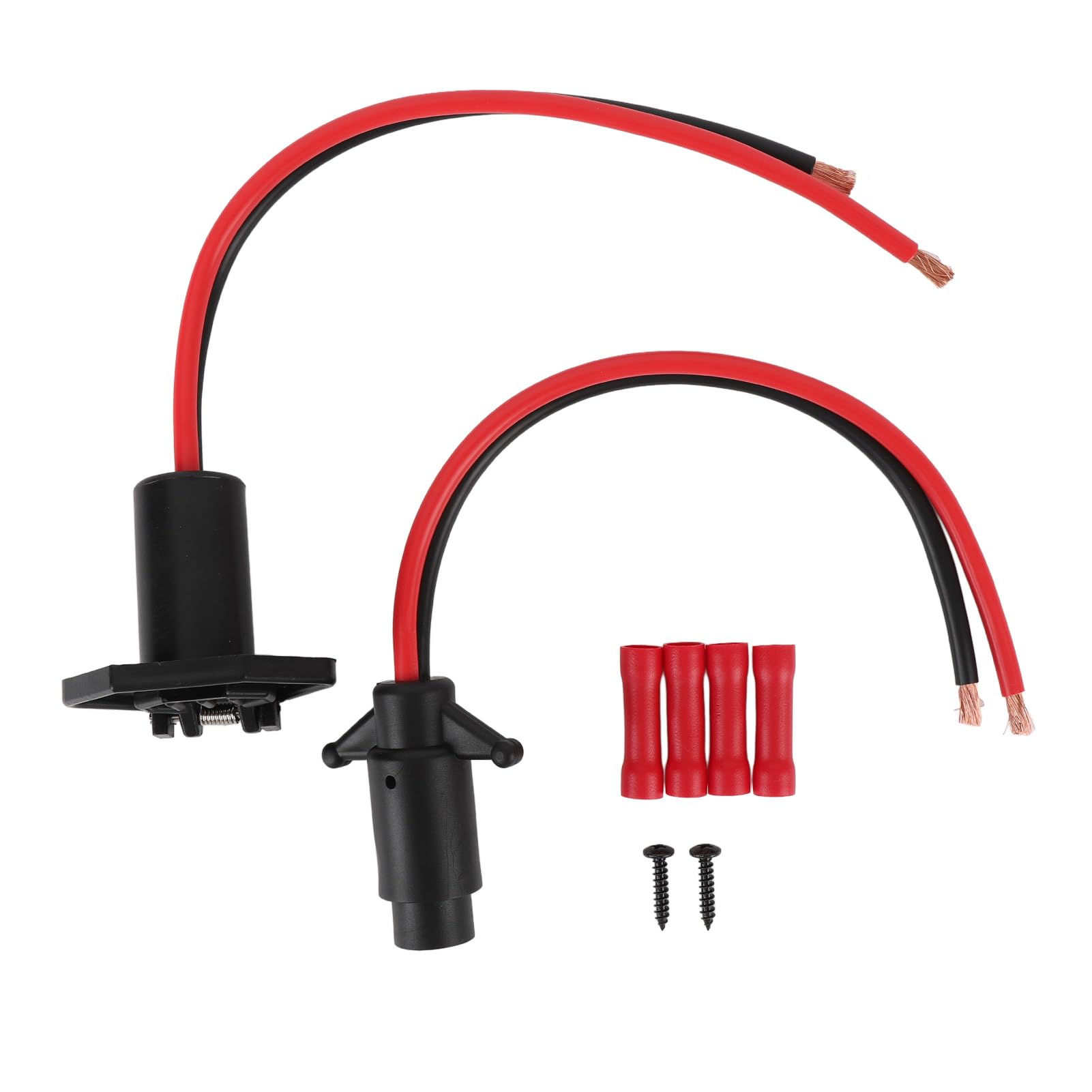 TKSE Trolling-Motor-Stecker, DC12V Trolling-Motor-Stecker und Steckdose, 2-Draht-Unterputz-Plug-and-Play für Marineboote, Kajaks von TKSE