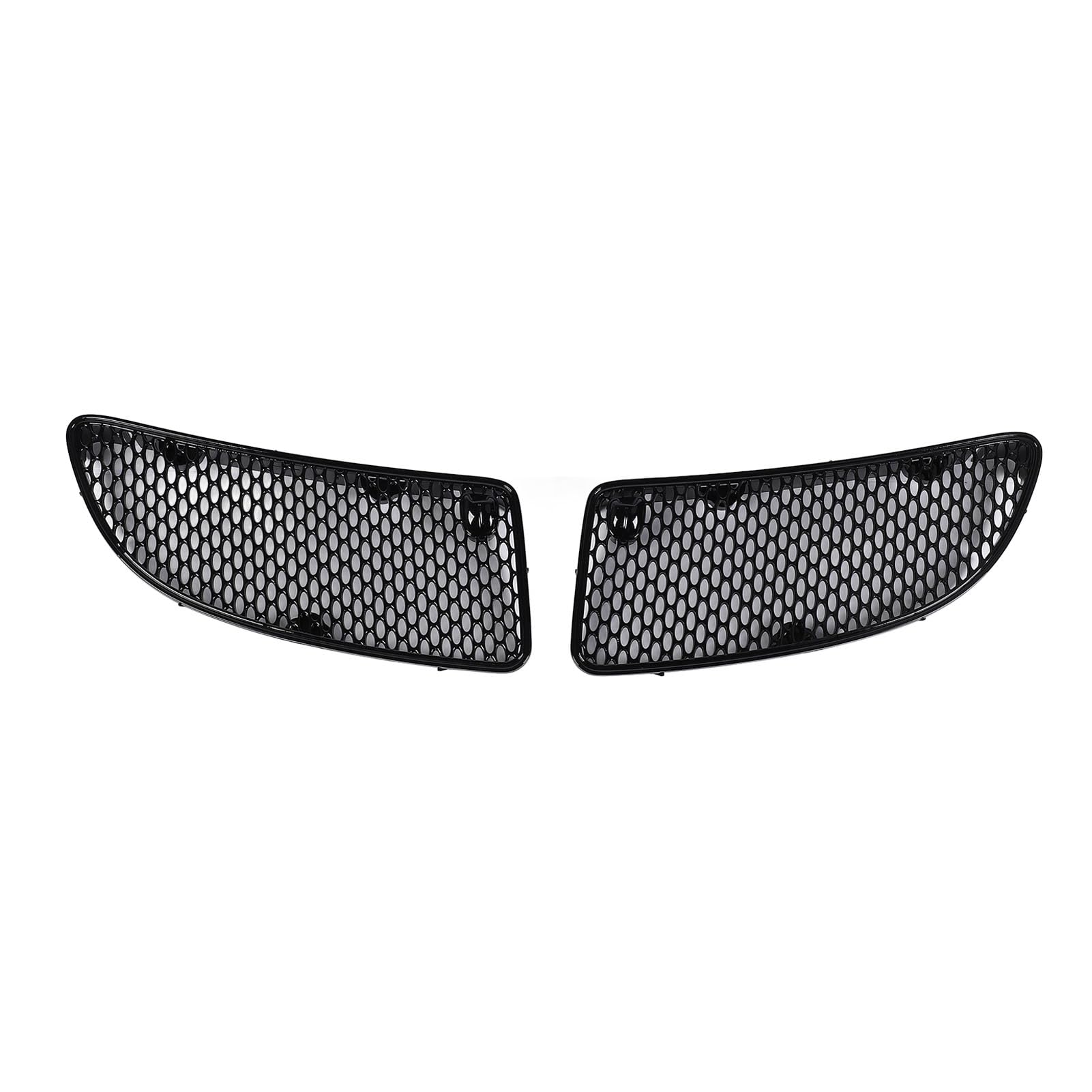 TKSE Vordere Motorhaube Kühlergrill, 1 Paar Fronthuben -Kühlergrill Cover 1718800385 Stylish Look Protective Vorder (glossy black) von TKSE