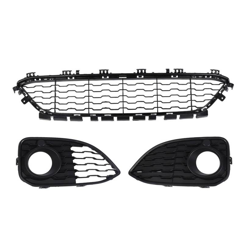 TKSE Vordere Stoßfänger Unteren Kühlergrill, Vorderer Stoßfänger Nebel Lampe Lünette und Nebellichtbezüge Kit 51118060284 für 1 Serie F20 F21 LCI M Sports 2015-2019 von TKSE