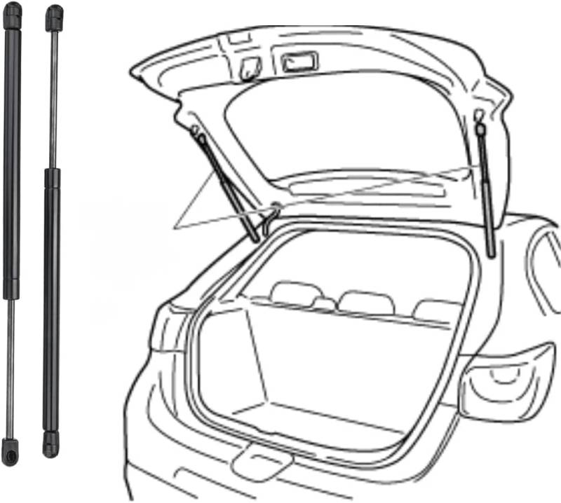 2Pcs Auto Heckklappe Kofferraum Gasdruckfedern für Audi Q5 (8RB) 2009-2017(OEM:8R0827552)-50cm, Auto Kofferraum Heckklappendämpfer Gas Springs Stoßdämpfer Stützstangen von TMAR