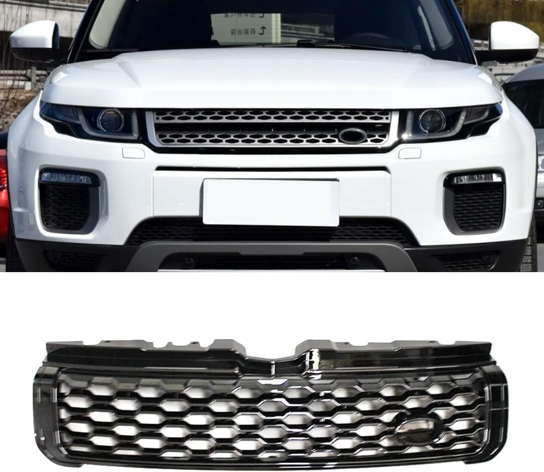 TMAR Auto Frontstoßstangengrill für Land Rover Range Rover Evoque 2010-2012 2013 2014 2015 2016 2017 2018 Vorne Kapuze Kühlergrill Ersatz zubehör Kühlergrill Autoersatzteile von TMAR