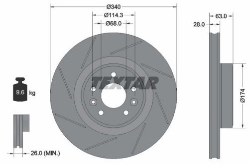 TMD Friction Services 92282205 Bremsscheibe von TMD Friction Services