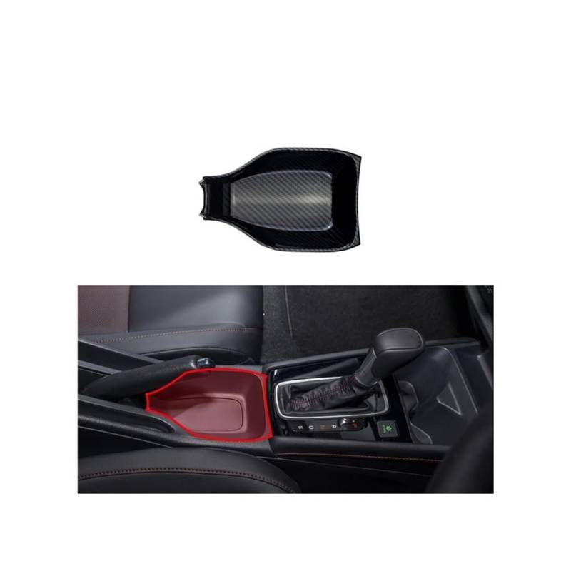 ABS Carbon Fiber Color Auto Gear Shift Panel Cover Side Decorative Trim LHD Compatible with Honda City 2020-2024(A) von TMDGG