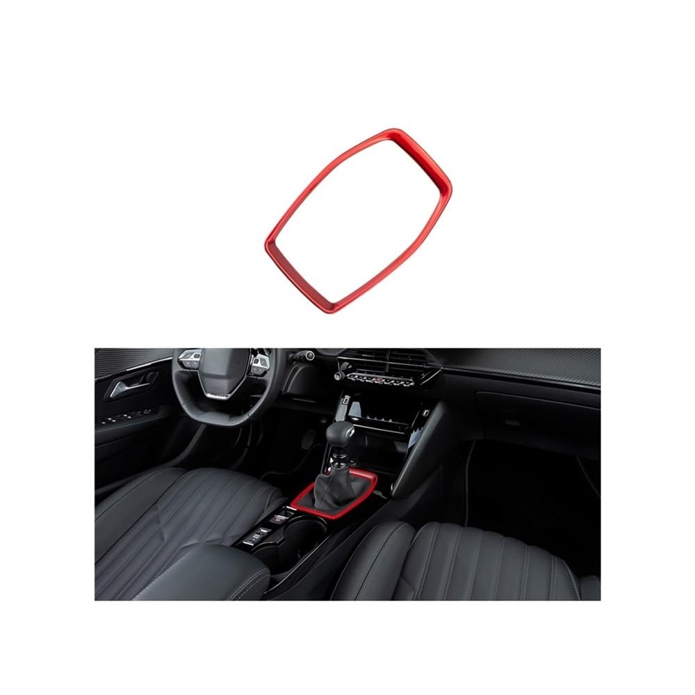 ABS Carbon Fiber Inner Gear Shift Frame Trim Button Cover Compatible with Peugeot 208 2020-2025(B) von TMDGG