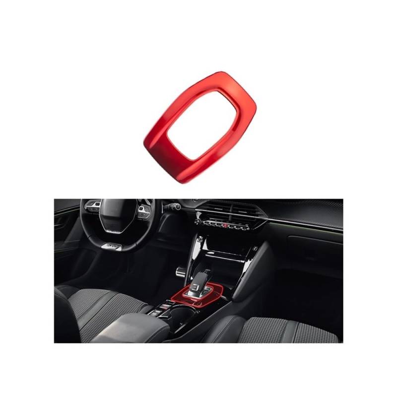 ABS Carbon Fiber Inner Gear Shift Frame Trim Button Cover Compatible with Peugeot 208 2020-2025(F) von TMDGG