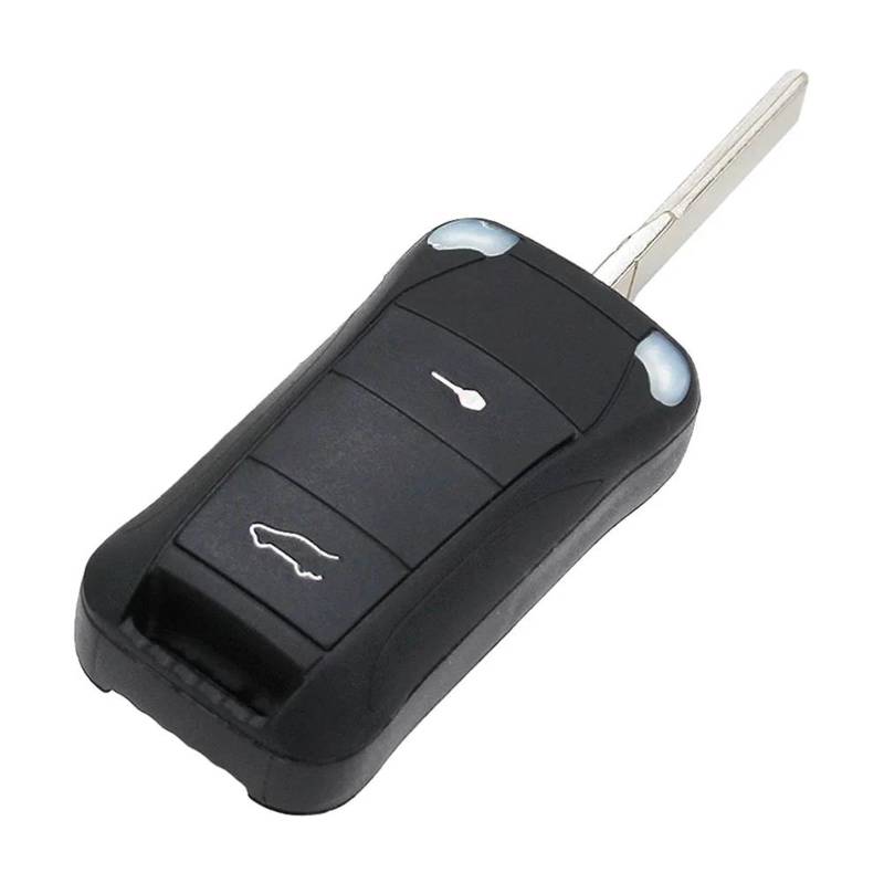 Autoschlüssel Gehäuse Für Cayenne 2004 2005 2006 2007 2008 2009 2010 2011 2 Tasten Flip Remote Key Shell Fall Für Smart Auto schlüssel Gehäuse Schlüsselhülle Hülle von TMERIC