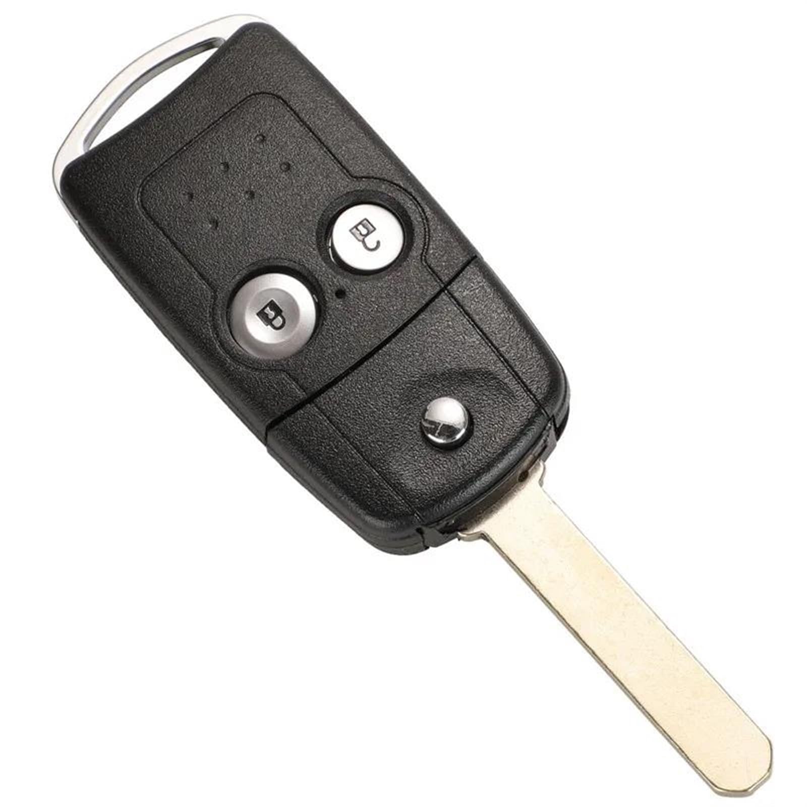 TMERIC Autoschlüssel Gehäuse Für Acura Für Civic Für Accord Für Jazz Für CRV Für HRV Schlüssel Fall Gehäuse Ersatz 2/3/4 Tasten Flip Auto Remote Key Shell Schlüsselhülle Hülle (Color : 1) von TMERIC