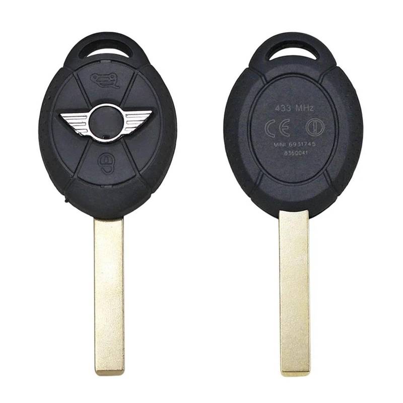 TMERIC Autoschlüssel Gehäuse Für Mini Cooper 2005 2006 2007 Ersatz 3 Taste Remote Key Shell Fall Auto Schlüssel Gehäuse Abdeckung Schlüsselhülle Hülle von TMERIC