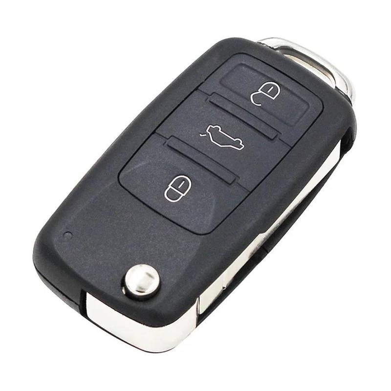 TMERIC Autoschlüssel Gehäuse Für VW Für Touareg 2004 2005 2006 2007 2008 2009 2010 2011 Folding Flip Remote Key Shell Fall Gehäuse Schlüsselhülle Hülle von TMERIC