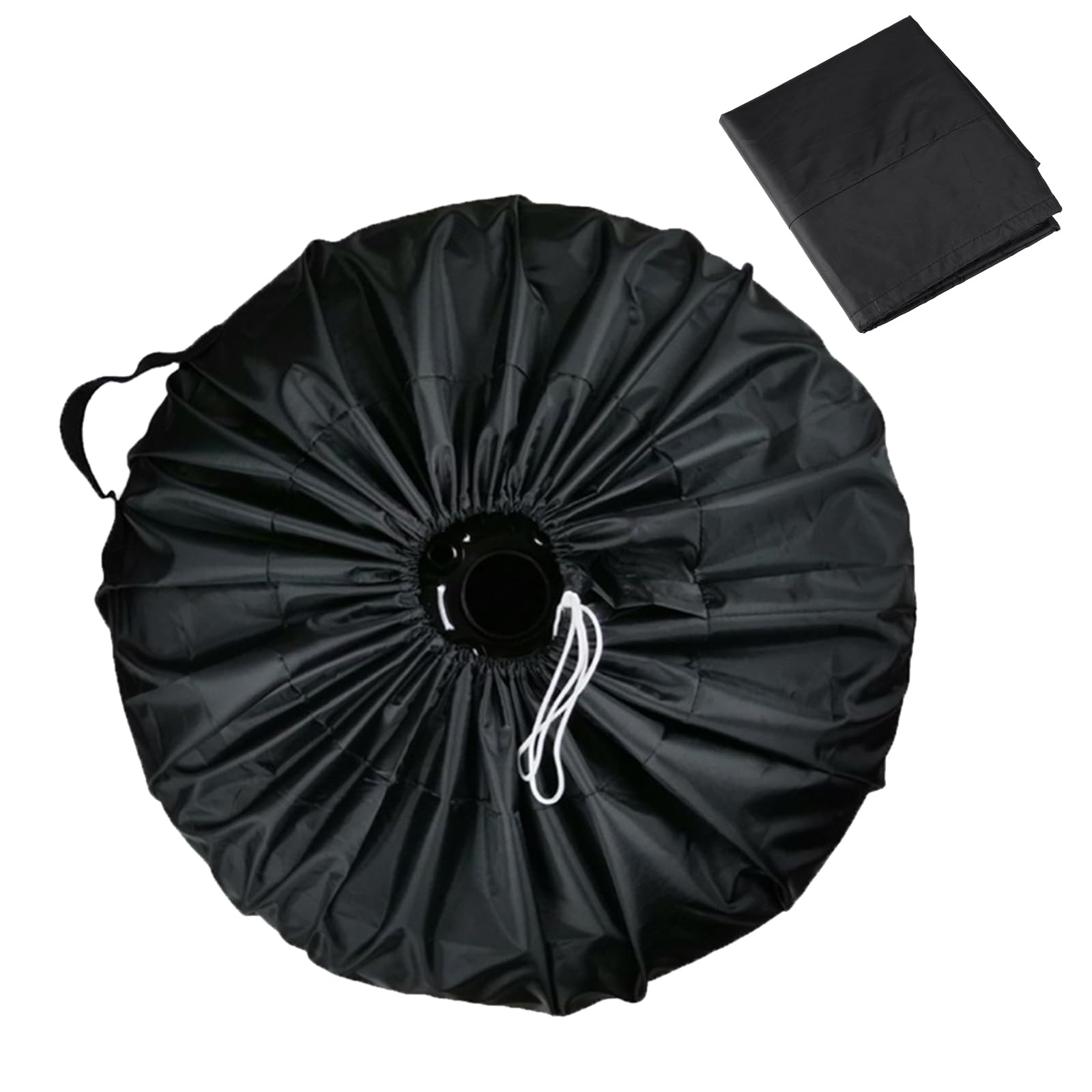 Reifentaschen,Tyre Bag,Reifencover,Ersatzrad Abdeckung,Waterproof Reserveradabdeckung,Tyre Protection Cover, Geeignet für Nutzfahrzeuge,Limousinen,SUVs,Durchmesser 65cm,Schwarz(mit Griff) von TMRBBesty