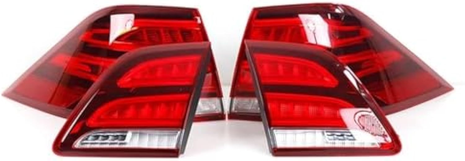 Auto Rücklicht Multifunktion Heckleuchten für Benz ML CLASS W166 Tail Lights 2012-2015 Schlussleuchte Montage Hintere Bremsleuchte Äußeres Rücklicht Zubehör von TMXM