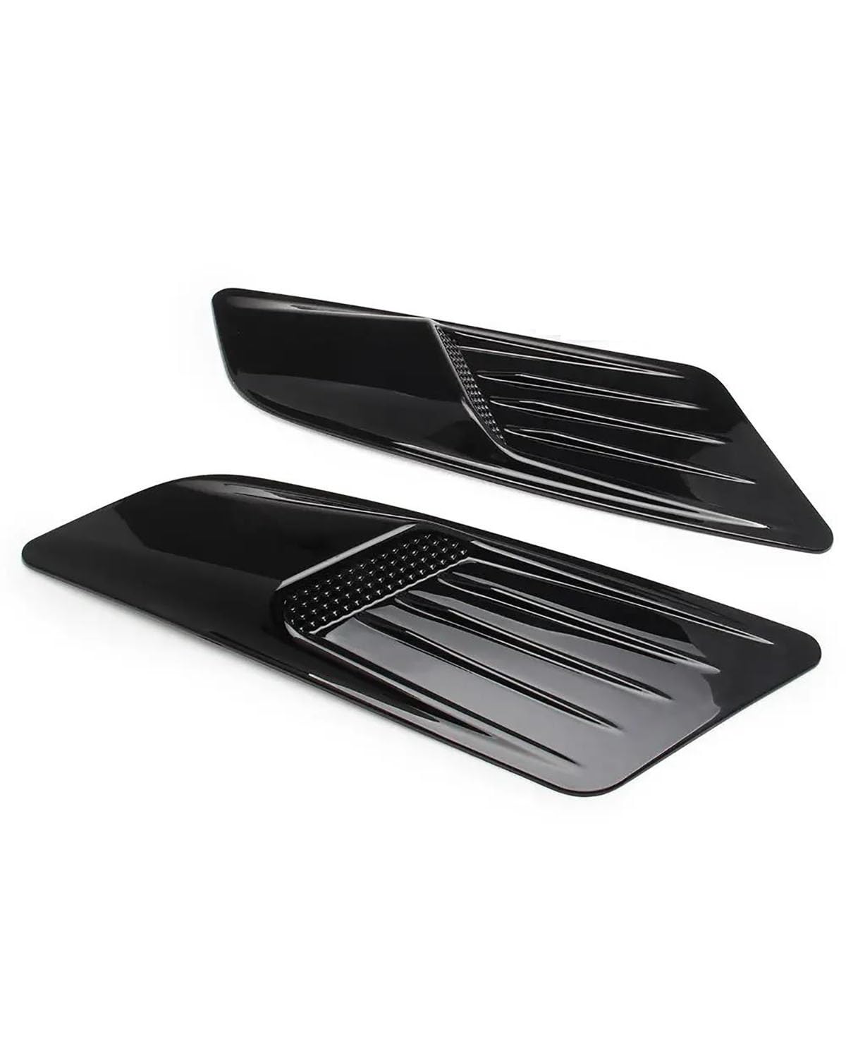 Auto Lufteinlass Motorhaube Scoop 1 Paar Universal Auto Haube Aufkleber Air Intake Flow Scoop Bonnet Front Vent Abdeckung Dekorative Auto-styling Auto Außen Dekoration Motorhaube Lüftungsschlitze Haub von TMXWAT