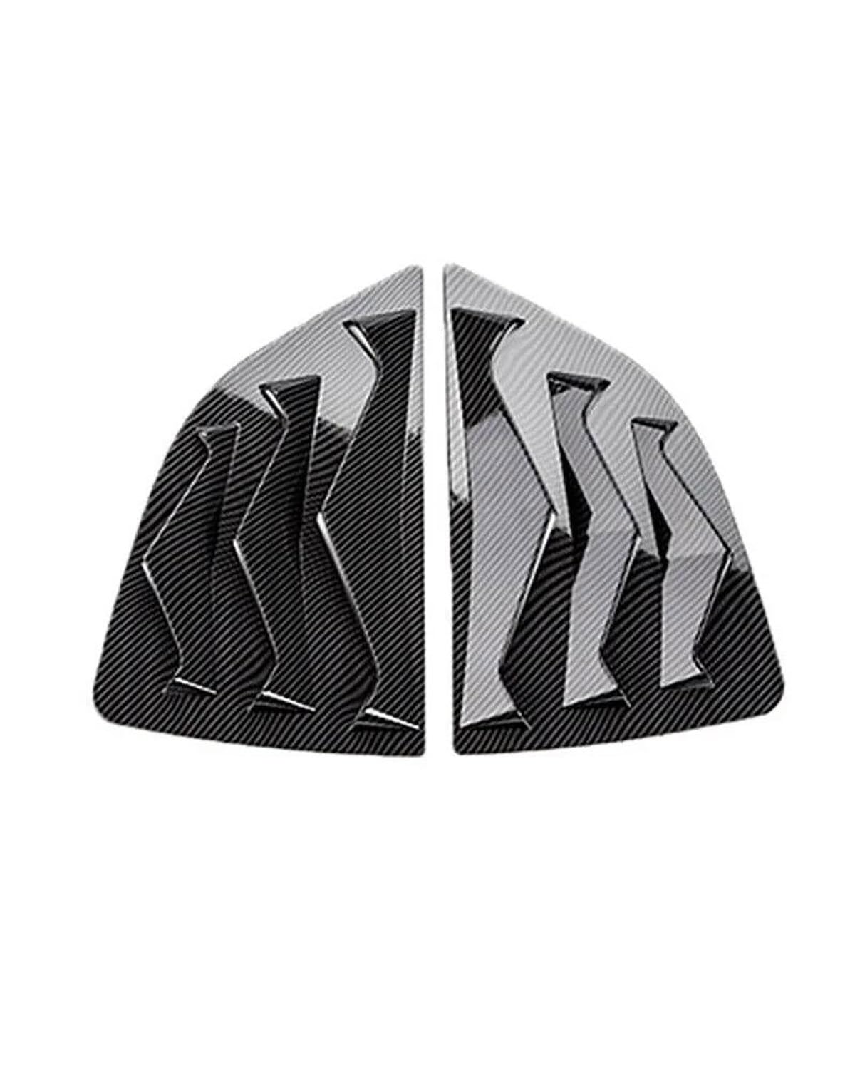 Auto Lufteinlass Motorhaube Scoop 2PC Car Hood Vent Scoop Kunststoff Air Flow Intake Louver Bonnet Cover Carbon Color Motorhaube Lüftungsschlitze Haube von TMXWAT