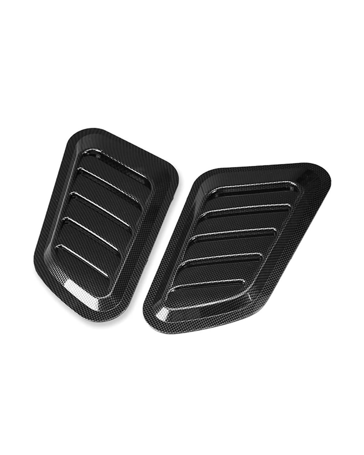 Auto Lufteinlass Motorhaube Scoop 2Pcs ABS Auto Air Flow Intake Hood Scoop Vent Motorhaube Abdeckung Universal DIY Dekoration Auto Zubehör Motorhaube Lüftungsschlitze Haube(Carbon Fiber) von TMXWAT