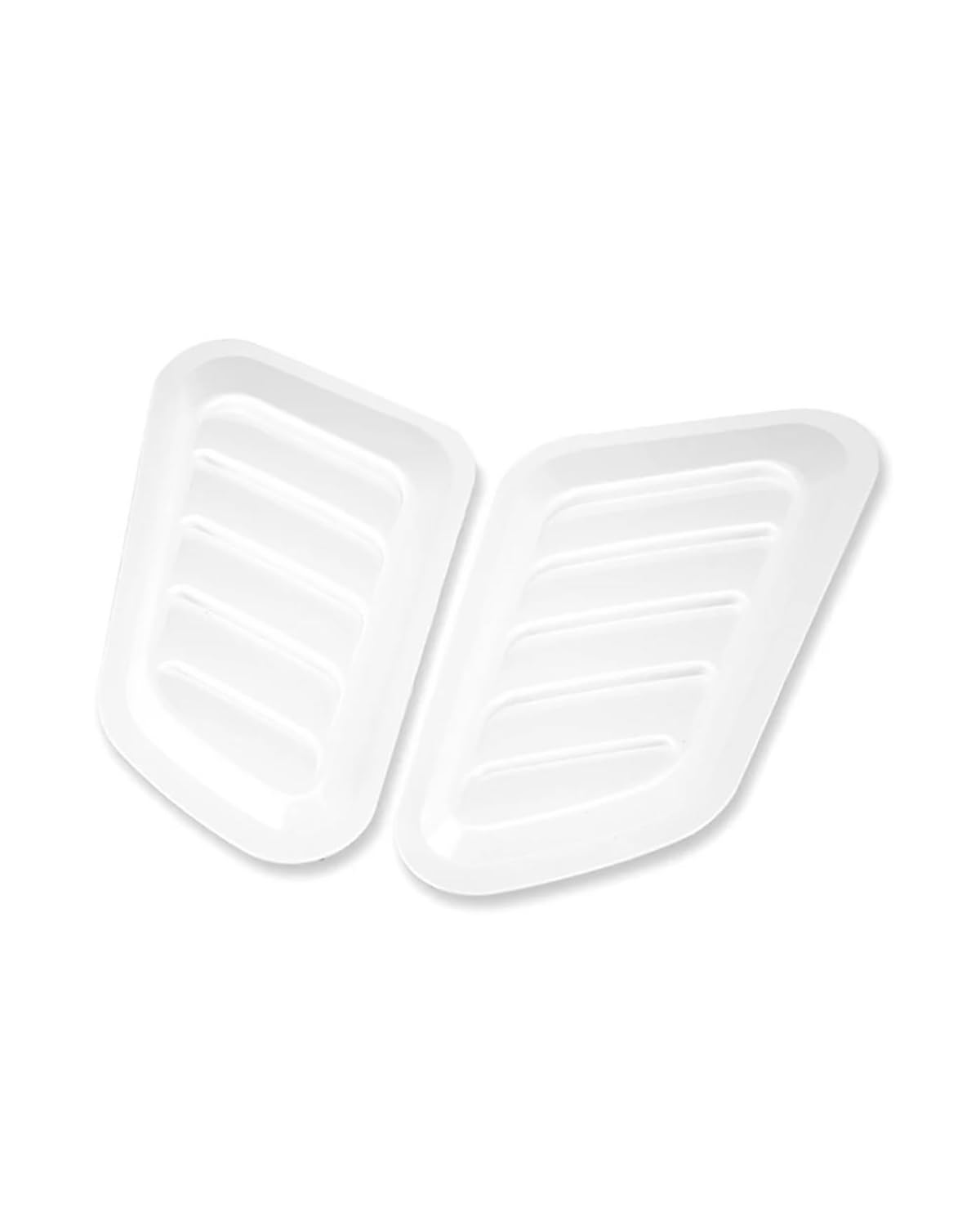 Auto Lufteinlass Motorhaube Scoop 2Pcs ABS Auto Air Flow Intake Hood Scoop Vent Motorhaube Abdeckung Universal DIY Dekoration Auto Zubehör Motorhaube Lüftungsschlitze Haube(White) von TMXWAT