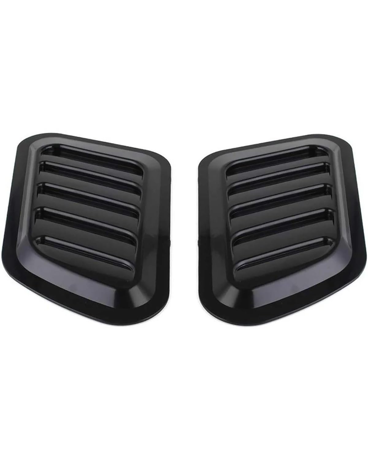 Auto Lufteinlass Motorhaube Scoop 2pcs ABS Car Universal Decorative Intake Scoop Turbo Bonnet Vent Cover Hood Auto Motorrad Teile Tuning Styling Innenausstattung Motorhaube Lüftungsschlitze Haube von TMXWAT