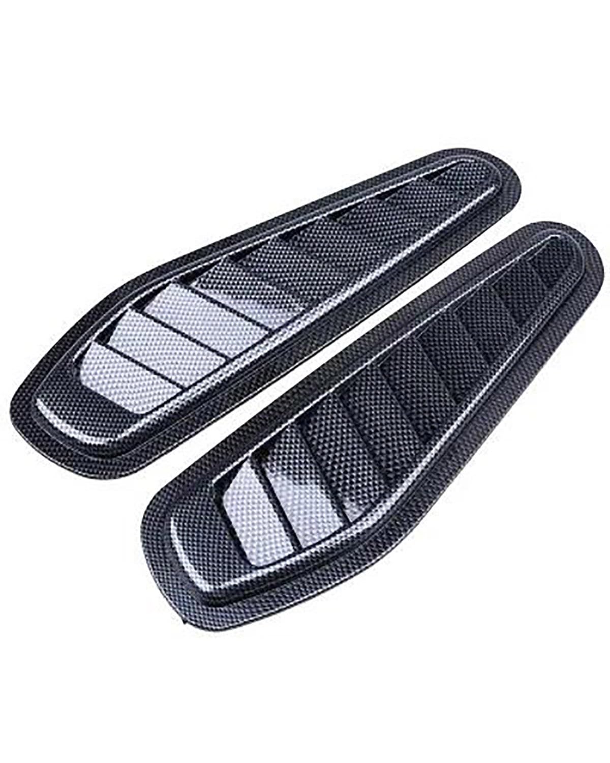 Auto Lufteinlass Motorhaube Scoop Auto Air Flow Intake Hood Scoop Turbo Motorhaube Vent For mudguard Aufkleber Imitation Carbon Faser Dummy Lufteinlass Abdeckung Motorhaube Lüftungsschlitze Haube(Imit von TMXWAT