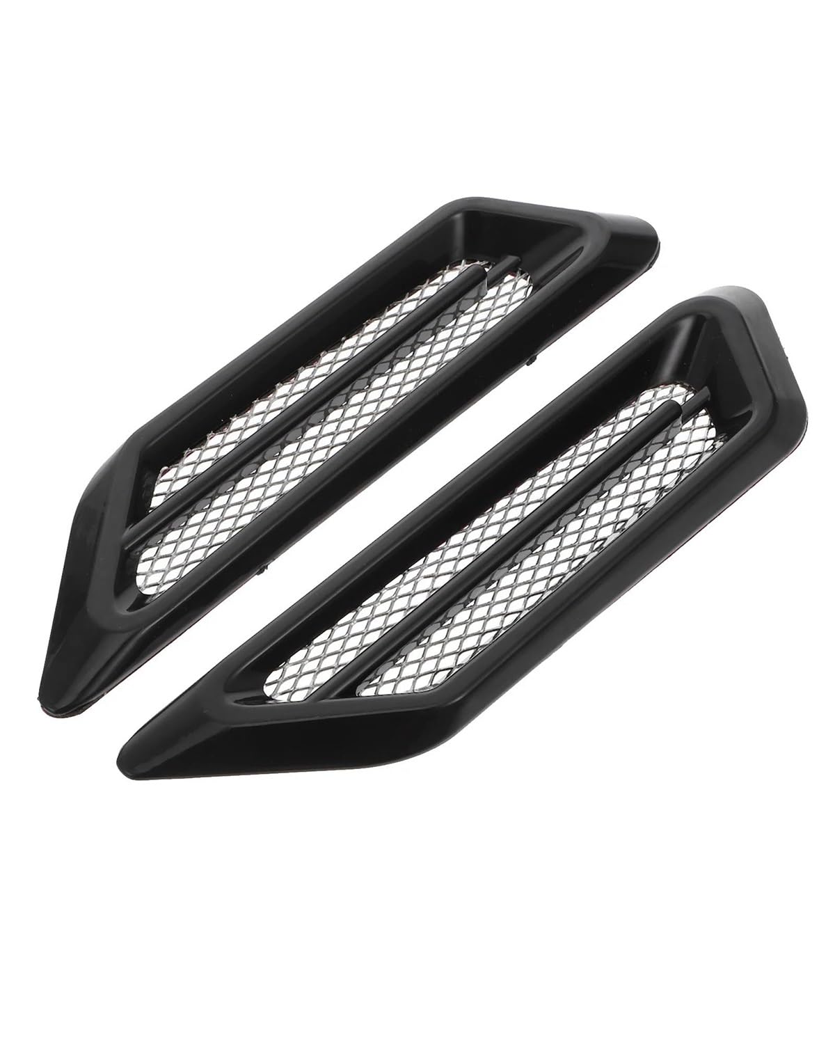 Auto Lufteinlass Motorhaube Scoop Auto Side Vent Dekor Dekorative Lufteinlass Auto Simulation Outlet Aufkleber Zubehör Abs Dekoration Motorhaube Lüftungsschlitze Haube(Black) von TMXWAT