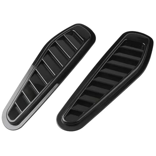 Auto Lufteinlass Motorhaube Scoop Für 1 Paar Universal Auto Dekorative Air Flow Intake Hood Scoop Bonnet Schwarz Carbon Faser Vent Abdeckung Aufkleber Dekoration Styling Motorhaube Lüftungsschlitze Ha von TMXWAT